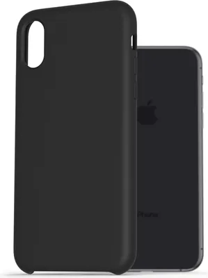 Produktbild von AlzaGuard Premium Flüssigsilikonhülle für iPhone X / Xs schwarz