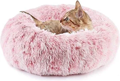 Obrázek produktu pro Měkké, plyšové lůžko z umělé kožešiny, 40 cm, rozkládací, pro kočky nebo malé psy