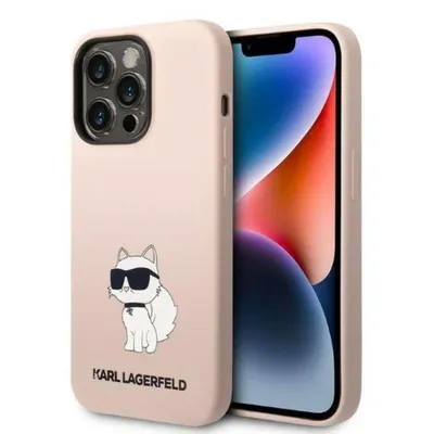 Produktbild von Karl Lagerfeld Silikon NFT Choupette - iPhone 14 Pro Hülle (Pink)
