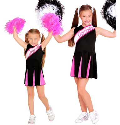 Produktbild von Kinderkostüm Cheerleader schwarz 158