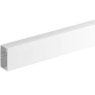 Produktbild von Hager Leitungsführungskanal mit Geräte/Trennwandeinbauoption PVC FB 60x110 mm vweiß, Kabelkanal, Weiß, Polyvinylchlorid (PVC), 110 mm, 61 mm