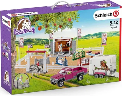 Obrázek produktu pro Schleich 72105 Velký jezdecký turnaj s konmi 42338 a Ppck-up s přívěsem a koněm 42346
