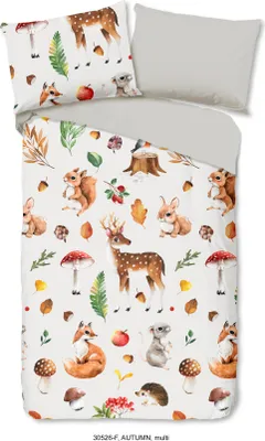 Produktbild von Good Morning Kinder Bettwäsche mit tiere - 140x200 cm- 100% Baumwolle