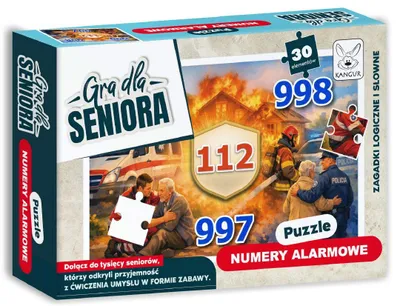 Image de Jeu pour seniors. Puzzle « Numéros d'urgence » - Kangur