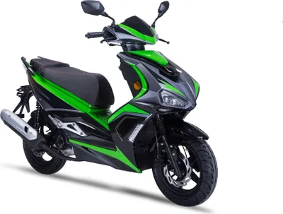 Immagine prodotto di Striker - 50 ccm, omologazione Euro 5, colore nero-verde - velocità massima: 25 km/h, categoria Mofa