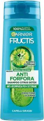 Produktbild von Garnier Fructis Detox-Shampoo gegen Schuppen, Zitrusfrü chte, 250 ml