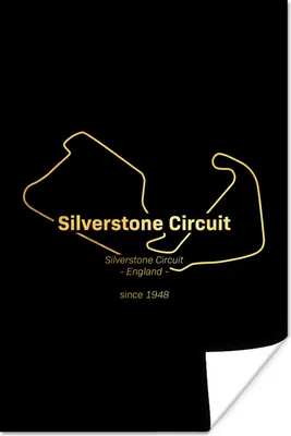 Produktbild von MuchoWow® Poster England - Formel 1 - Rennstrecke 60x90 cm - Wanddekoration