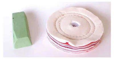 Produktbild von Schwabbelscheibe für 12 mm Schaft und Paste, 150 x 20 mm