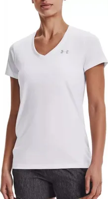 Produktbild von Under Armour Tech Solid Damen Sport-T-Shirt weiß XL