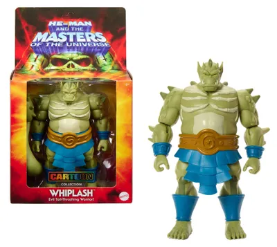Produktbild von Masters of the Universe Origins 200X-Spielzeug, ca. 14 cm großes Whiplash Deluxe-Actionfigur-Spielzeug aus der Cartoon-Kollektion, 6 Jahr(e), Mehrfarbig, Kunststoff