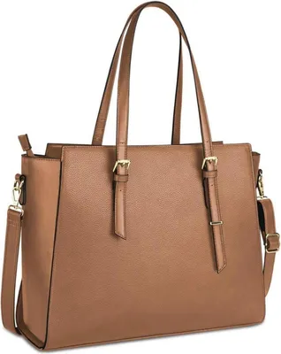 Produktbild von NEWHEY Handtasche Damen Große Schwarz Laptop Umhängetasche 15.6 Zoll
