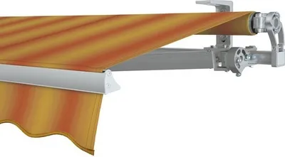 Produktbild von SOLUNA Gelenkarmmarkise Concept 4x2 Stoff Dessin 320180 Gestell Silber E6EV1 eloxiert Antrieb rechts inkl. Motor und Wan