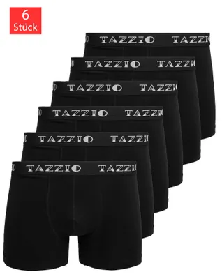 Produktbild von Tazzio Herren Boxershorts 6er Pack BS1010 (Schwarz, S)