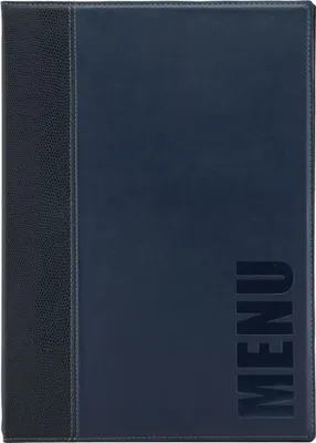 Image de Chemise pour menus Securit TRENDY DIN A4 bleu
