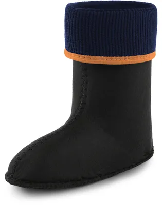Image de Ladeheid - Chaussettes chaudes pour bottes en caoutchouc, filles et garçons, KL058 (orange, taille 31 EU)