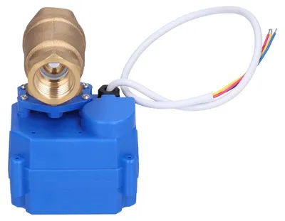 Produktbild von Motorisiertes Kugelventil DN15 Messing Mini elektrische hydraulische Rohrverschraubungen mit Anzeige DC9-24V