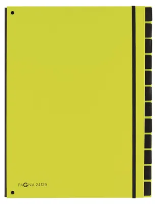 Zdjęcie produktu dla Pagna® 24129-17 Organizer na biurko Trend - 12 przegródek, elastyczny narożnik, limonkowa zieleń