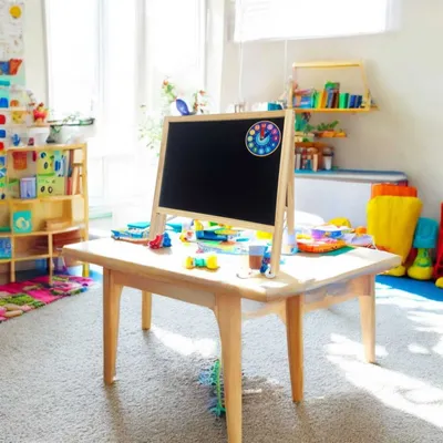 Produktbild von Tischtafel Kinder 24 teilig Lernspielzeug Tafel Tisch 2in1 Spielzeug Motorik