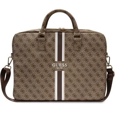 Obrázek produktu pro Guess, brašna na notebook / tablet pro 16'' počítač, Stripe 4G, hnědá