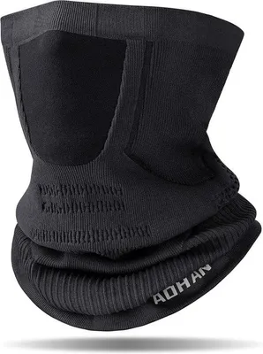 Imagen del producto de Mascarilla facial elástica y transpirable para mujeres y hombres, bufanda para bicicleta y motocicleta, calentador de cuello resistente al viento, bandana deportiva