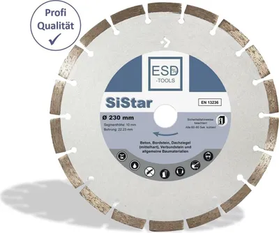 Produktbild von Profi Diamanttrennscheibe 230 mm Beton Verbundstein - Diamant Trennscheibe 230 mm
