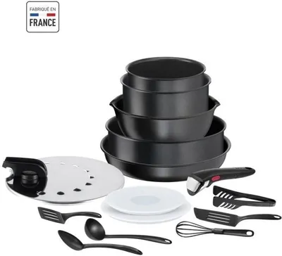 Obrázok produktu pre Tefal Ingenio L7629902, Zmiešaná súprava, Čierna, Hliník, Titán, Čierna, Termo indikátor