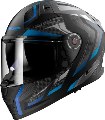 Image de LS2 FF811 Vector II Alizer casque, noir mat/bleu, L (59/60)