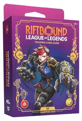 Obrázek produktu pro Soutěžní balíček Vi z hry Riftbound League of Legends TCG + rozšiřující balíček Unleashed