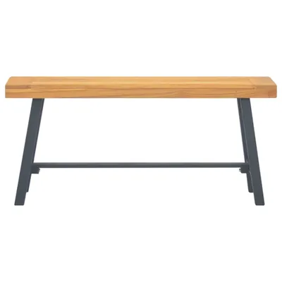 Image de vidaXL Banc 110 cm bois massif teck