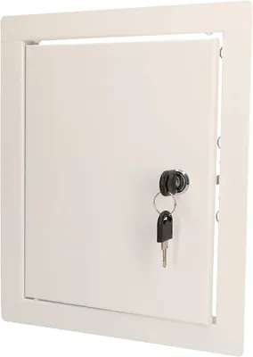 Produktbild von KOTARBAU® Revisionsklappe 25x20cm Revisionstür Trockenbau mit Schloss + 2 Schlüssel Wartungsklappe für Drinnen & Draußen Pulverbeschichtetet Weiß