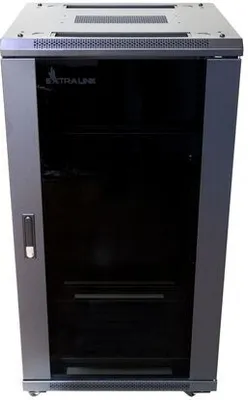 Produktbild von Extralink -szafka stojąca 19"  22U 600x600 Czarna flat-pack
