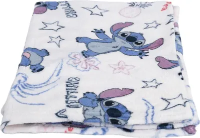 Produktbild von Lilo & Stitch - Decke "Chilled Vibes", Fleece TA12518 (Einheitsgröße) (Weiß/Blau/Violett)