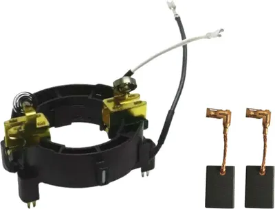Produktbild von Trade-Shop Motorkohlen-Halter / Bürstenhalter + Kohlebürsten kompatibel mit Makita HR2610T HR2611F HR2611FT HR2631F HR2631FT HR2630T Bohrhammer