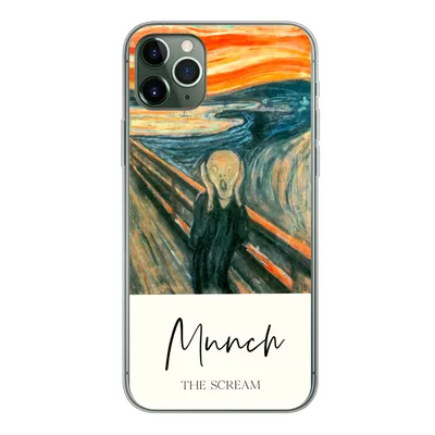 Produktbild von MuchoWow® Handyhülle Schutzhülle Hülle für iPhone 11 Pro Max Der Schrei - Edvard Munch - Alte Meister Silikon Softcase Handy Hülle - Schutz