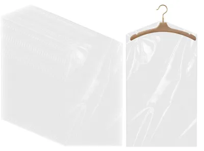 Obrázok produktu pre Priehľadné vrecia na oblečenie, 60 x 140 cm, 30 kusov