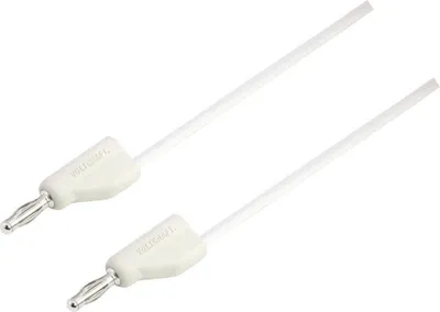 Produktbild von VOLTCRAFT MSB-300 Messleitung Lamellenstecker 4 mm Silikon 2.00 m Weiß 1 St.