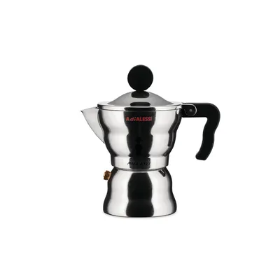 Obrázok produktu pre Alessi Moka, Moka kanvica, Hliník, Hliník, 104 mm, 206 mm