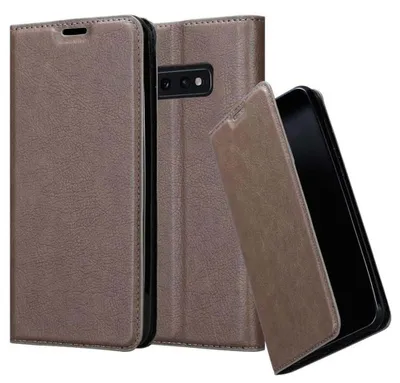 Immagine prodotto di Cadorabo custodia per Samsung Galaxy S10e custodia protettiva in marrone custodia per cellulare cover chiusura magnetica