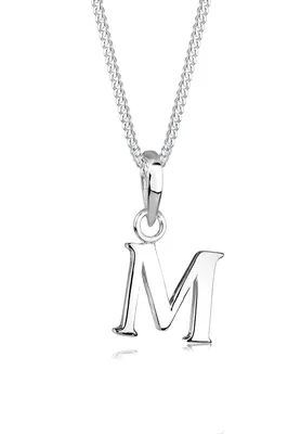 Produktbild von Elli Halskette Buchstabe M 925 Sterling Silber Silber