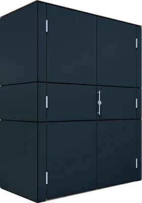 Produktbild von Bertilo HPL Geräteschrank Terrace High - 6 mm anthrazit