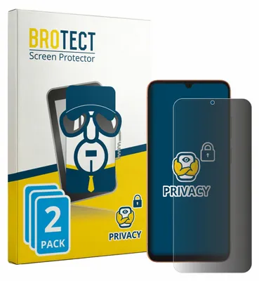 Produktbild von 2x BROTECT Sichtschutzfolie für Doogee Note 57 Lite Anti-Spy Privacy Sichtschutz Blickschutz Folie Blaulicht-Schutz
