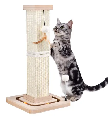 Kratzbaum 67 cm, Sisal, mit Laufbällen und Spielbällen
