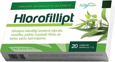 Produktbild von Chlorofilipt Lutschtabletten 20 Stk