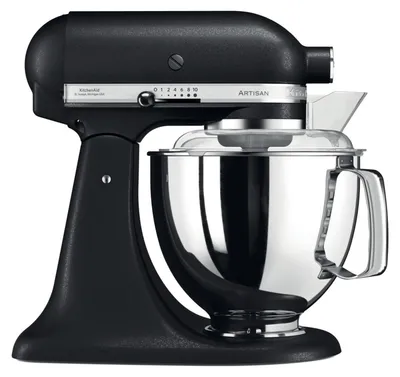 Imagen del producto de KitchenAid 5KSM175PSEBK, batidora de pie Artisan, 300W, 4,8L, de hierro fundido, color