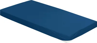 Produktbild von Irisette Mako-Jersey Spannbetttuch Jupiter 0008 indigo 100 x 200 cm + 90-100 x 190-220 cm