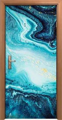 Produktbild von Türposter 90x200 cm Türaufkleber Türtapete Türfolie Klebefolie Gemälde Aquarell abstrakte
