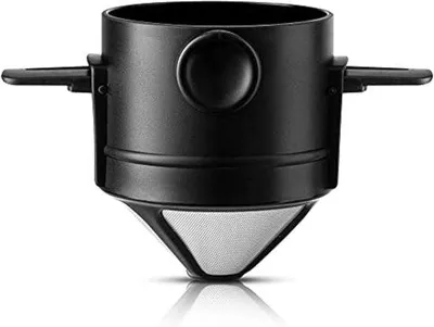 Zdjęcie produktu dla Filtr do kawy ze stali nierdzewnej, wielokrotnego użytku, stal 304, precyzyjnie wykonany, przenośny
