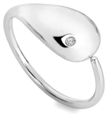 Immagine prodotto di Elegante anello in argento con diamanti Tide DR281 - Circonferenza: 58 mm