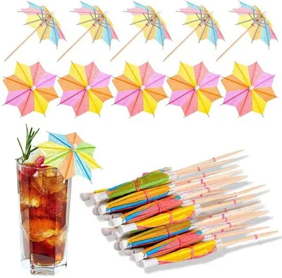 Produktbild von Famanu Cocktail-Schirmchen Dekoration - 50 Stück