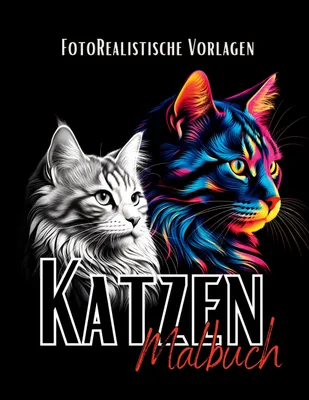 Produktbild von Katzen Malbuch "Fotorealistisch".